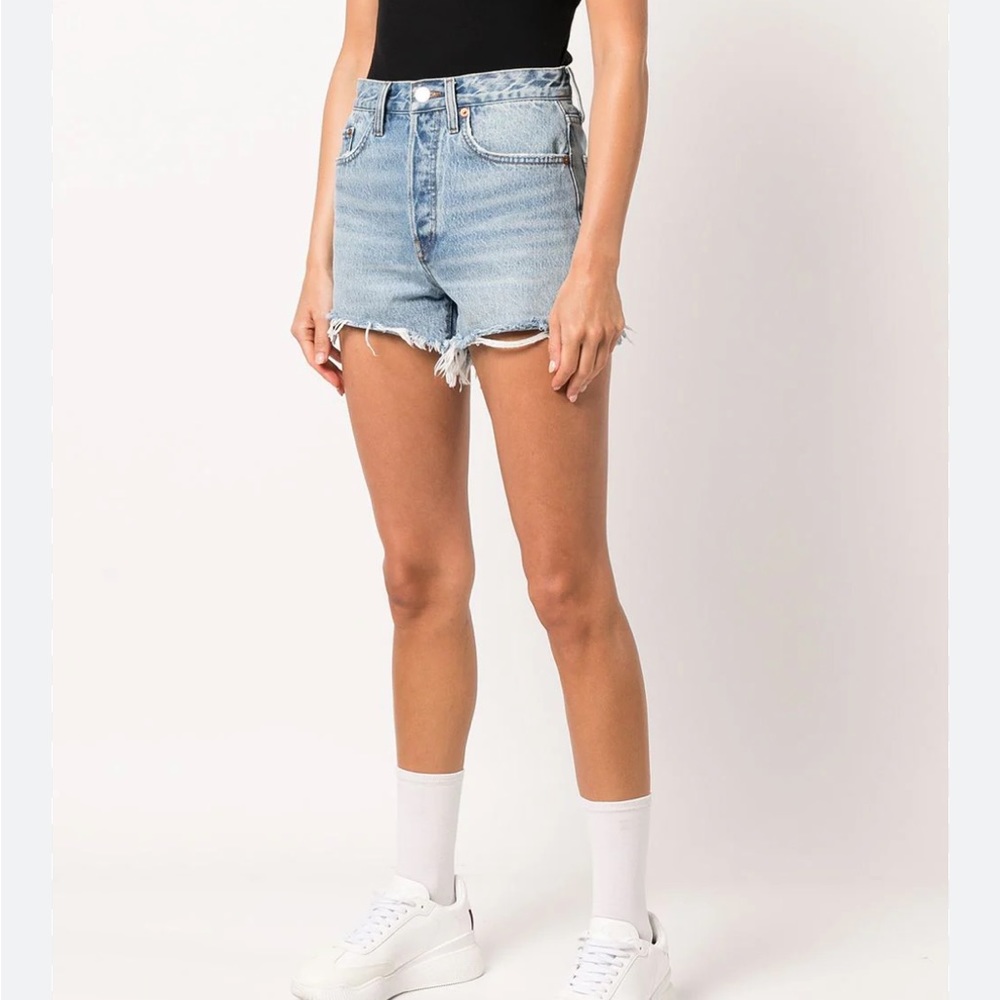 Re/done 70s high rise denim short